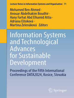 cover image of Information Systems and Technological Advances for Sustainable Development